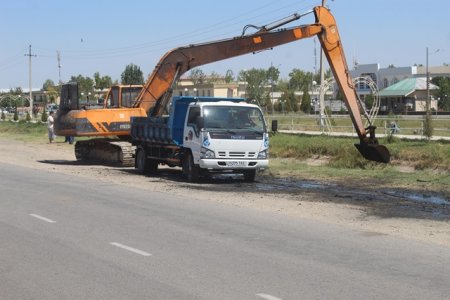 Зафарободда  суғориш тармоклари тозаланмоқда ва таъмирланмоқда.